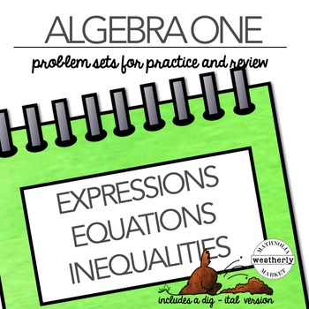 Preview of LINEAR EXPRESSIONS, EQUATIONS, INEQUALITIES