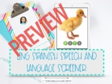 LING SPANISH SPEECH AND LANGUAGE SCREENER-PREVIEW