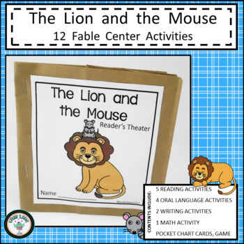 Preview of LION AND THE MOUSE FABLE UNIT FOR EMERGENT READERS