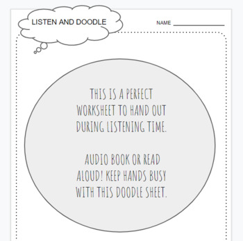 Preview of LISTEN AND DOODLE