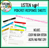 PODCAST Response Sheets | Distance Learning |