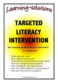 Preview of TARGETED LITERACY INTERVENTION - Whole Class/Small Group & Individual STRATEGIES