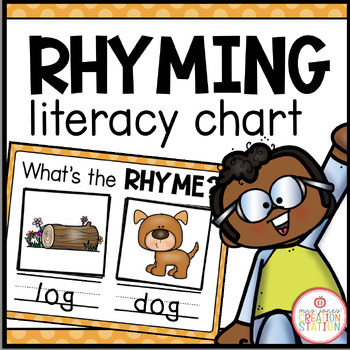 Preview of LITERACY MORNING MEETING CIRCLE TIME CHART (RHYMING)