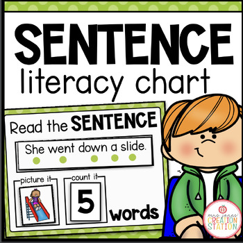 Preview of LITERACY MORNING MEETING CIRCLE TIME CHART (SENTENCES)