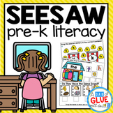 LITERACY SeeSaw Activities for PREK Digital Games Bundle