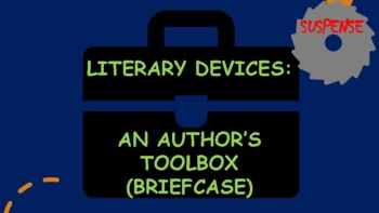 Preview of LITERARY DEVICE : An Author's Toolbox: SUSPENSE: study sheet/graphic organizer