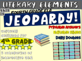 LITERARY ELEMENTS - Fourth Grade ELA JEOPARDY! handouts & 