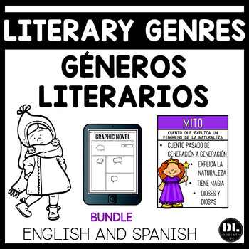 Preview of Literary Genres - Géneros Literarios | English and Spanish