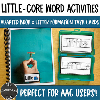 Preview of LITTLE Core Words AAC Adapted Book and Letter Formation Special Education Autism