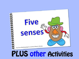 Mr. Potato has 5 senses LITTLE INTERACTIVE BOOK plus activities