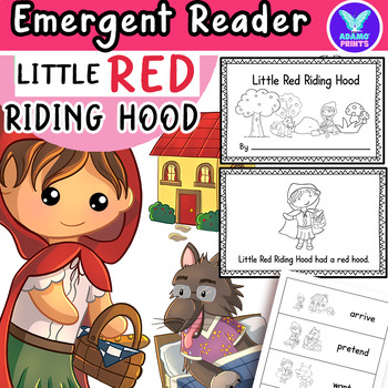 Preview of LITTLE RED RIDING HOOD - Fairy Tales Emergent Reader Kindergarten Mini Books