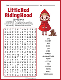 LITTLE RED RIDING HOOD Word Search Puzzle Worksheet Activity
