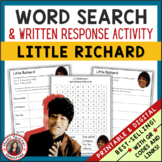 LITTLE RICHARD Music Word Search and Biography Research Ac
