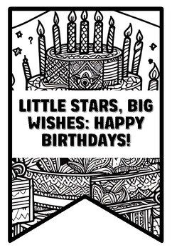 LITTLE STARS, BIG WISHES: HAPPY BIRTHDAYS! Birthday Zentangle Coloring ...