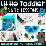 LITTLE Toddler School Lesson Plans Letter B | Phonics Math