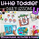LITTLE Toddler School Lesson Plans Letter U | Tot School A