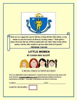 Preview of LITTLE WOMEN: A NOVEL STUDY & ACTIVITY BOOK  GRADES 3-8, MG & ELA