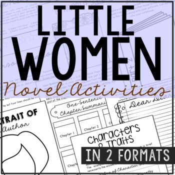 Preview of LITTLE WOMEN Novel Study Unit Activities | Book Report Project