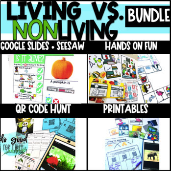 Preview of LIVING THINGS BUNDLE: Hands On, Printable & Digital - Google Slides & Seesaw