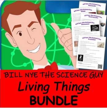 Preview of Bill Nye the Science Guy | Living Things BUNDLE (24 Video Worksheets)