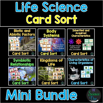 Preview of Life Science Card Sort Bundle