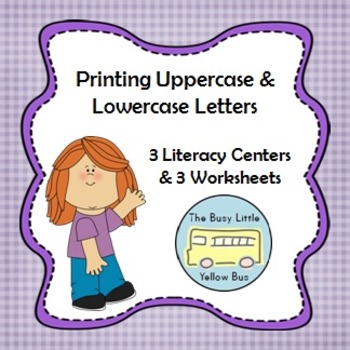 Preview of L.K.1.A Printing Uppercase & Lowercase Letters