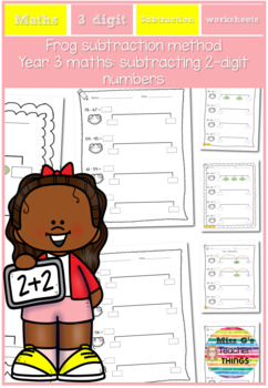 Preview of LKS2 Y3 Y4 frog subtractions - 3-digit numbers Maths differentiated worksheets