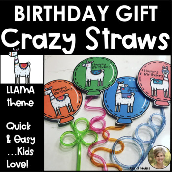 Happy Birthday Straw/Pencil Toppers by Live Love Learn with Miss Kriss