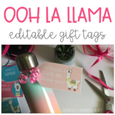 LLAMA GIFT TAGS (EDITABLE)