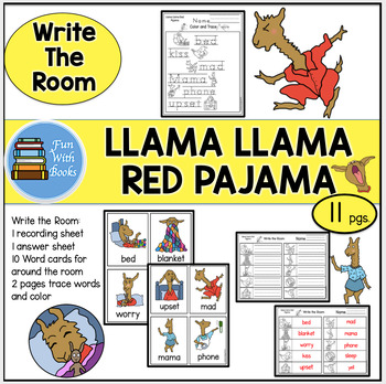 Llama Llama Red Pajama Color Words Activity