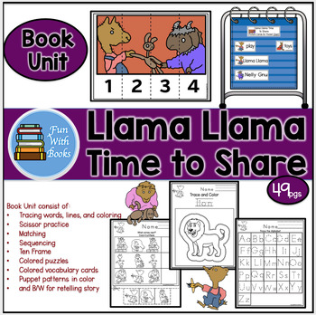 Preview of LLAMA LLAMA TIME TO SHARE BOOK UNIT