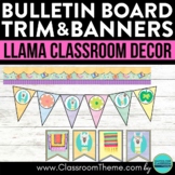 LLAMA Themed Decor Classroom BULLETIN BOARD TRIM door deco