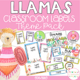 LLAMAS Classroom Labels | Editable Name Tags, Posters & Do