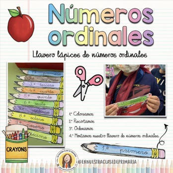 Preview of LLAVERO NÚMEROS ORDINALES