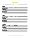 LLI Gold Lesson Plan Template