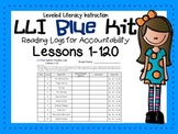LLI Leveled Literacy Intervention Blue Kit Reading Logs Le