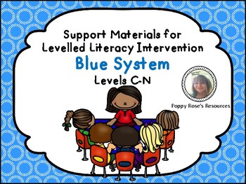 Preview of LLI  Leveled Literacy Intervention Blue Kit Support Bundle