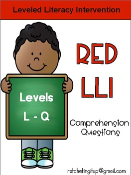 Preview of LLI Red System Levels L-Q Comprehension Bundle
