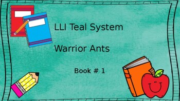Preview of LLI Teal Box Lesson 1: Warrior Ants Lesson Slideshow with activities