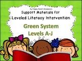 LLI  Leveled Literacy Intervention Green Kit Support Bundle