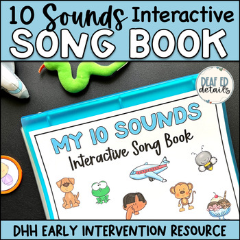 Preview of LMH 10-Sound Interactive Song Book - DHH Early Intervention & Speech Perception 