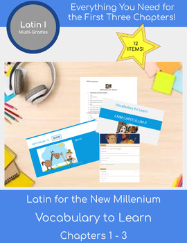 Preview of LNM Vocabulary To Know - Chapters 1 - 3 (Latin for the New Millenium)