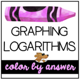 LOGARITHMS and their GRAPHS a color by number activity