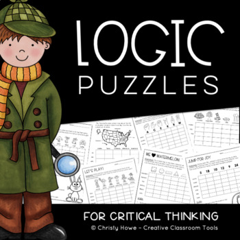 Preview of LOGIC PUZZLES: For Critical Thinking [Digital & Printable]