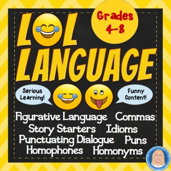 Preview of LOL Language & Writing - Serious Learning in Funny Content - Standards Based