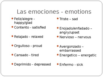 LOL Spanish - Emotions by Jerrice Owens | TPT