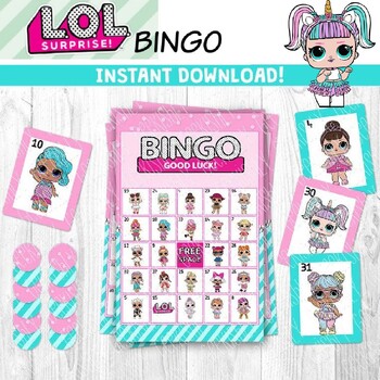 LOL Surprise Dolls Bingo Game – Printable – INSTANT DOWNLOAD | TPT