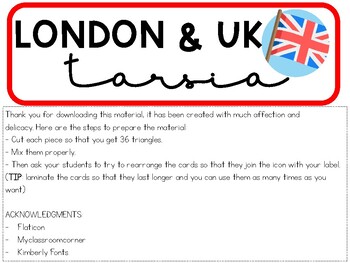 Preview of LONDON TARSIA-PIZZLE