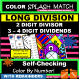 LONG DIVISION, 2-digit divisor Color by Number Activity!  