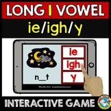 LONG I VOWEL IE IGH Y WORD WORK BOOM CARDS PHONICS SPELLIN